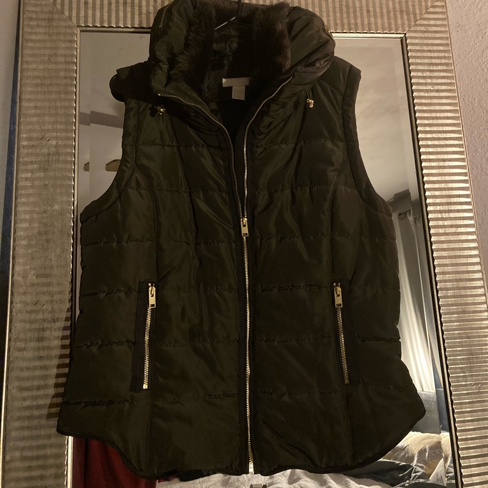 Beautiful fitted Dark Army Green Vest